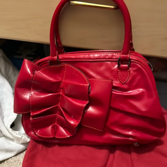 Valentino Handbags - Red Patent Leather Valentino Bag